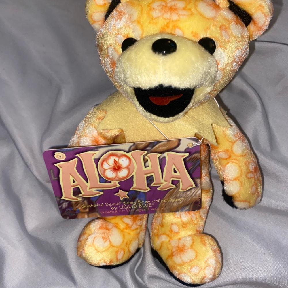 Grateful Dead Aloha bean bear collectible 2002 RARE